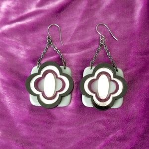 Acrylic floret earring